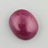 Giada Rubino Forma Ovale Piatto Cabochon Liscio Fatto a Mano 15X13X5mm 8,75 Carati 1pz