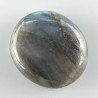Labradorite Naturale Forma Ovale Piatto Cabochon Liscio Fatto a Mano 34X30mm 19,95gm 1pz