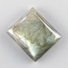 Labradorite Naturale Forma Rettangolare Piatto Cabochon Liscio Fatto a Mano 23X20mm 7,04gm 1pz