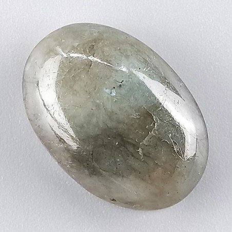 Labradorite Naturale Forma Ovale Piatto Cabochon Liscio Fatto a Mano 23X16mm 4,89gm 1pz