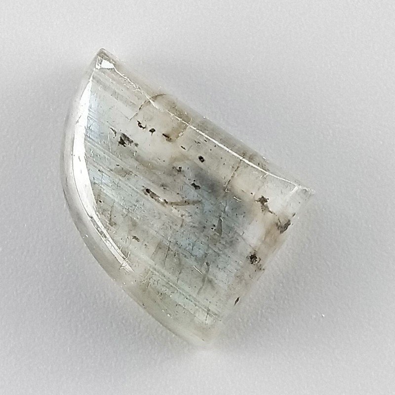 Labradorite Naturale Forma Fantasia Piatto Cabochon Liscio Fatto a Mano 20X15mm 5,93gm 1pz