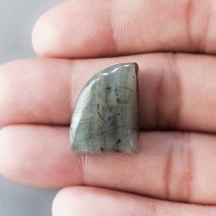 Labradorite Naturale Forma Fantasia Piatto Cabochon Liscio Fatto a Mano 20X15mm 5,93gm 1pz