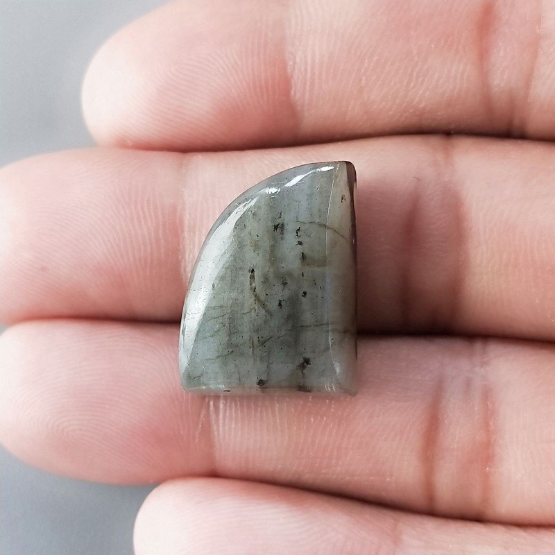 Labradorite Naturale Forma Fantasia Piatto Cabochon Liscio Fatto a Mano 20X15mm 5,93gm 1pz