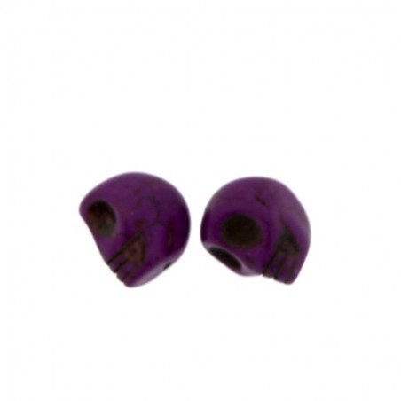 Aulite viola forma teschio 17mm 1pz