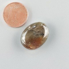 Labradorite Naturale Forma Ovale Piatto Cabochon Liscio Fatto a Mano 19X14mm 2,70gm 1pz