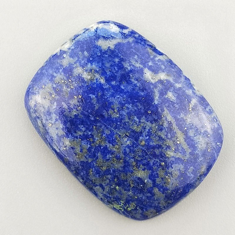 Lapis Lazuli Naturale Forma Rettangolare Piatto Cabochon Liscio Fatto a Mano 33X25X6mm 11,50gm 1pz