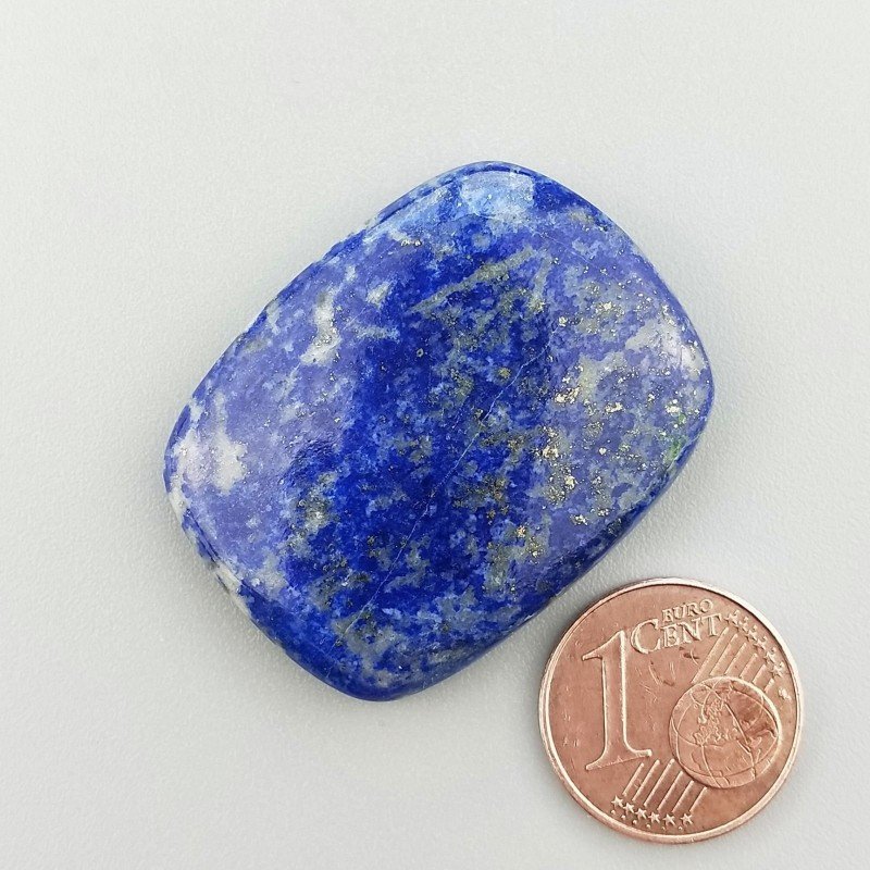 Lapis Lazuli Naturale Forma Rettangolare Piatto Cabochon Liscio Fatto a Mano 33X25X6mm 11,50gm 1pz