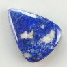 Lapis Lazuli Naturale Forma Goccia Piatto Cabochon Liscio Fatto a Mano 30X23X6mm 8,05gm 1pz