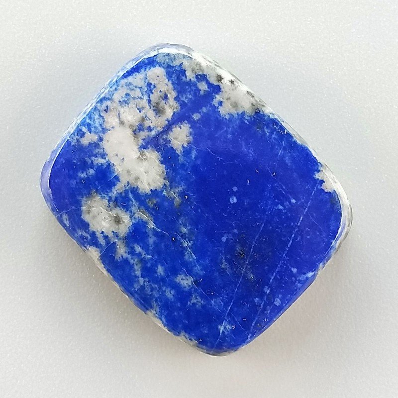 Lapis Lazuli Naturale Forma Rettangolare Piatto Cabochon Liscio Fatto a Mano 24X20X6mm 8,30gm 1pz