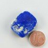 Lapis Lazuli Naturale Forma Rettangolare Piatto Cabochon Liscio Fatto a Mano 24X20X6mm 8,30gm 1pz