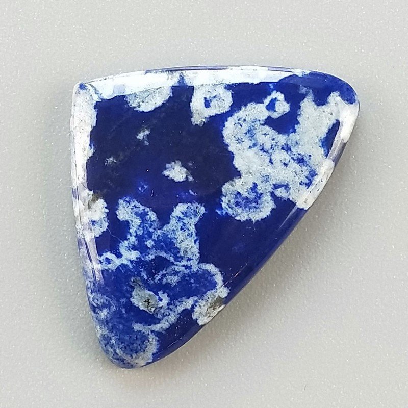 Lapis Lazuli Naturale Forma Fantasia Piatto Cabochon Liscio Fatto a Mano 19X27X3mm 2,97gm 1pz