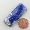 Lapis Lazuli Naturale Forma Rettangolare Piatto Cabochon Liscio Fatto a Mano 38X15X6mm 8,55gm 1pz
