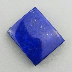 Lapis Lazuli Naturale AAA Forma Rettangolare Piatto Cabochon Liscio Fatto a Mano 18X16X5mm 19,55 Carati 1pz
