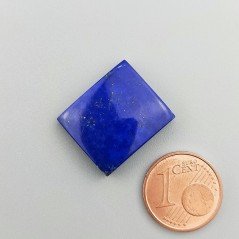Lapis Lazuli Naturale AAA Forma Rettangolare Piatto Cabochon Liscio Fatto a Mano 18X16X5mm 19,55 Carati 1pz