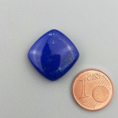 Lapis Lazuli Naturale AAA Forma Cuscino Piatto Cabochon Liscio Fatto a Mano 18X17X5mm 17,15 Carati 1pz