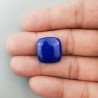 Lapis Lazuli Naturale AAA Forma Cuscino Piatto Cabochon Liscio Fatto a Mano 18X17X5mm 17,15 Carati 1pz