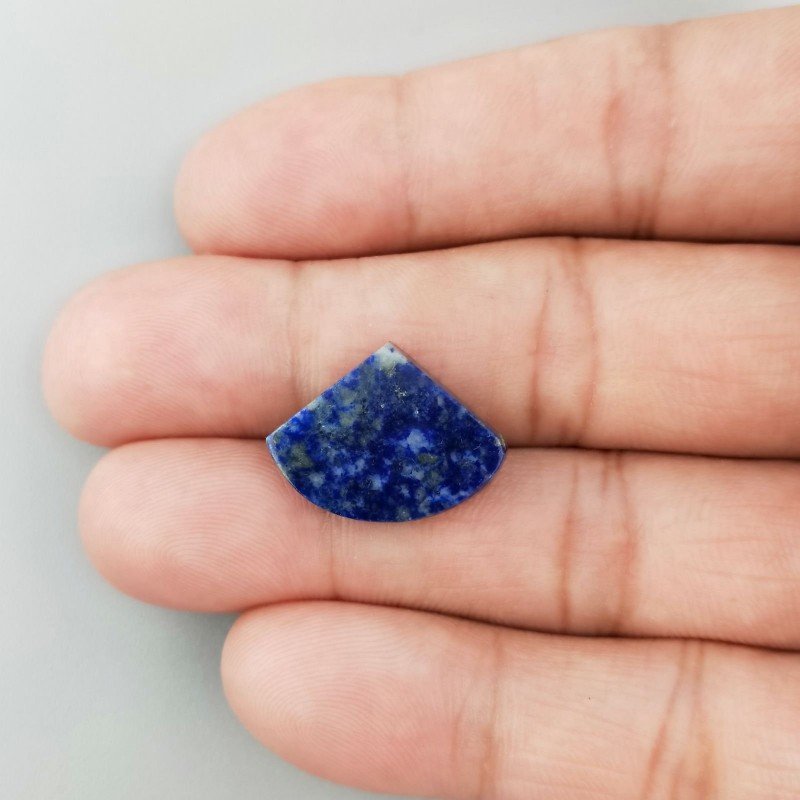 Lapis Lazuli Naturale Forma Triangolo Fantasia Piatto Cabochon Liscio Fatto a Mano 20X15X4mm 2,17GM