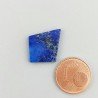 Lapis Lazuli Naturale Forma Rombo Fantasia Piatto Cabochon Liscio Fatto a Mano 20X16X2mm 1,01GM