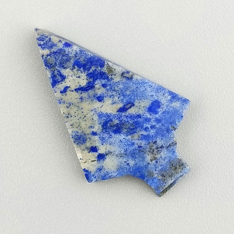 Lapis Lazuli Naturale Forma Freccia Fantasia Piatto Cabochon Liscio Fatto a Mano 28X17X3mm 2,10GM