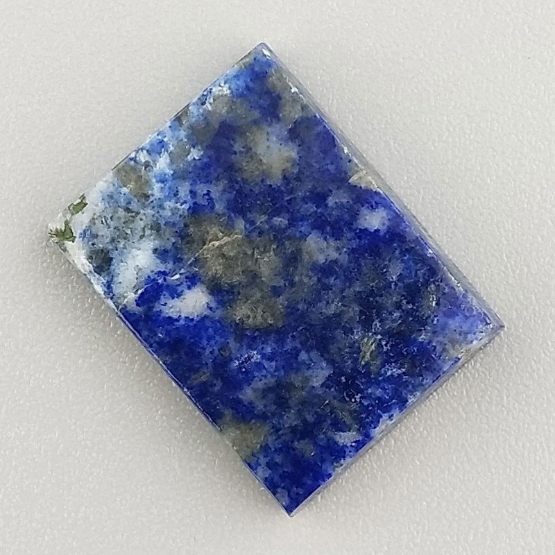 Lapis Lazuli Naturale Forma Rettangolare Piatto Cabochon Liscio Fatto a Mano 17X13X4mm 2,68GM