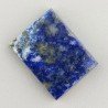Lapis Lazuli Naturale Forma Rettangolare Piatto Cabochon Liscio Fatto a Mano 17X13X4mm 2,68GM