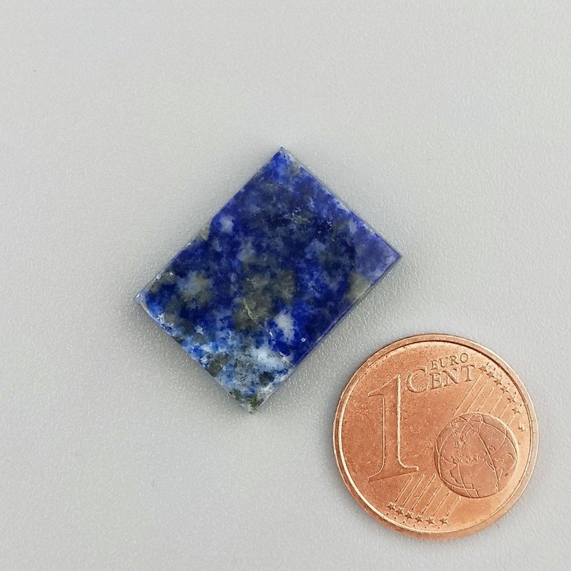 Lapis Lazuli Naturale Forma Rettangolare Piatto Cabochon Liscio Fatto a Mano 17X13X4mm 2,68GM