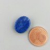 Lapis Lazuli Naturale Forma Ovale Piatto Cabochon Liscio Fatto a Mano 15X11X4mm 1,82GM