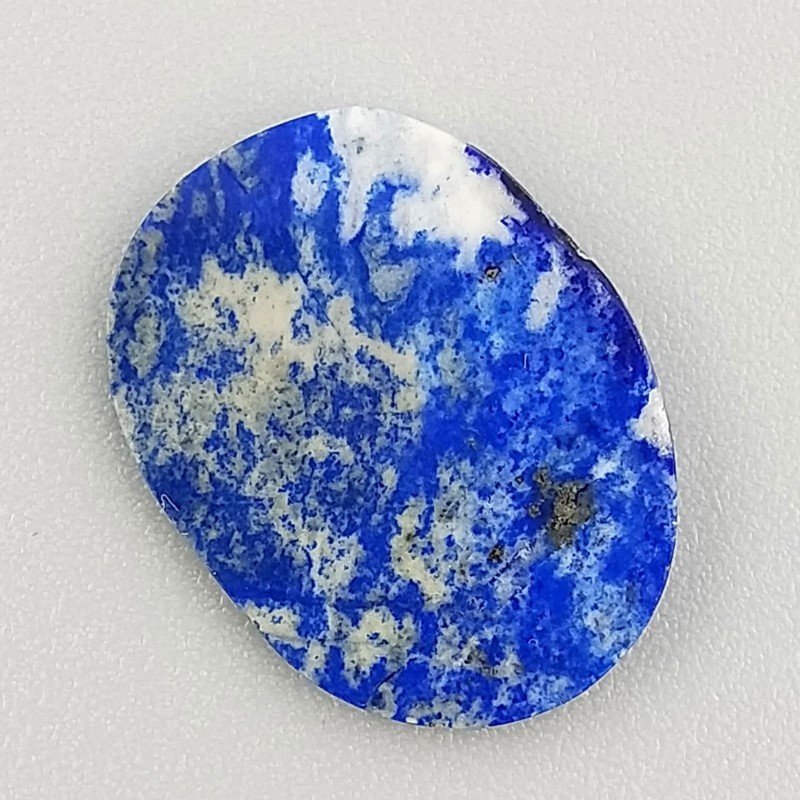 Lapis Lazuli Naturale Forma Ovale Piatto Cabochon Liscio Fatto a Mano 19X14X1mm ,95GM