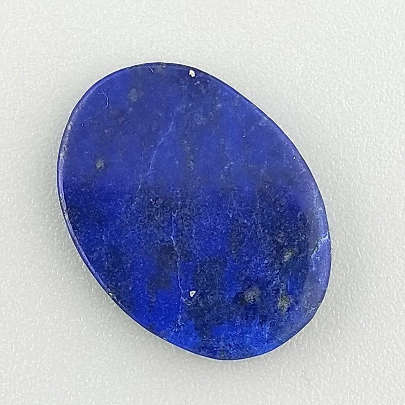 Lapis Lazuli Naturale Forma Ovale Piatto Cabochon Liscio Fatto a Mano 19X14X3mm 1,75GM