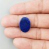 Lapis Lazuli Naturale Forma Ovale Piatto Cabochon Liscio Fatto a Mano 19X14X3mm 1,75GM