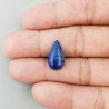 Lapis Lazuli Naturale Forma Goccia Piatto Cabochon Liscio Fatto a Mano 17X9X4mm 1GM