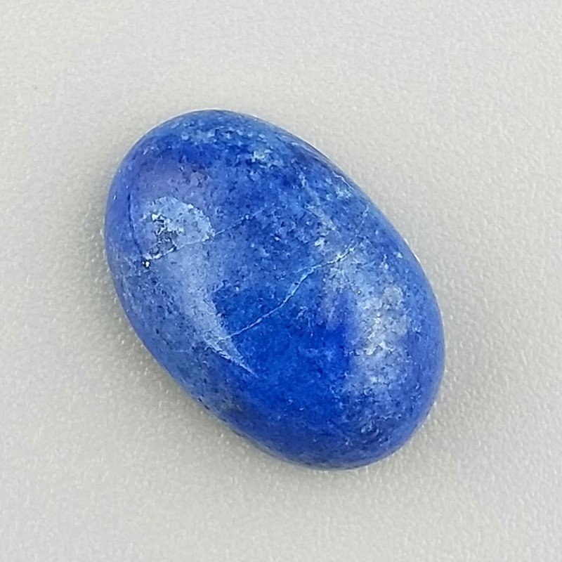 Lapis Lazuli Naturale Forma Ovale Piatto Cabochon Liscio Fatto a Mano 16X10X6mm 1,74GM