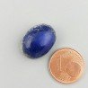 Lapis Lazuli Naturale Forma Ovale Piatto Cabochon Liscio Fatto a Mano 17X13X8mm 3,30GM