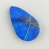 Lapis Lazuli Naturale Forma Goccia Piatto Cabochon Liscio Fatto a Mano 17X10X3mm 1GM