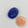 Lapis Lazuli Naturale Forma Ovale Piatto Cabochon Liscio Fatto a Mano 18X14X3mm 1,92GM