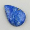 Lapis Lazuli Naturale Forma Goccia Piatto Cabochon Liscio Fatto a Mano 21X15X5mm 2,30GM