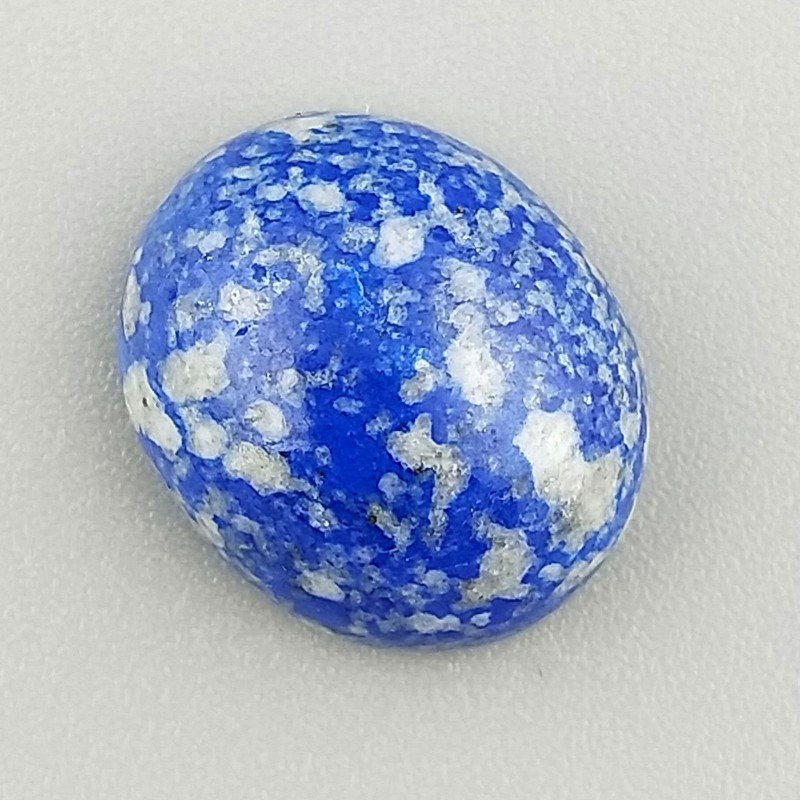 Lapis Lazuli Naturale Forma Ovale Piatto Cabochon Liscio Fatto a Mano 16X13X7mm 2,64GM