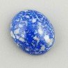 Lapis Lazuli Naturale Forma Ovale Piatto Cabochon Liscio Fatto a Mano 16X13X7mm 2,64GM