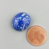 Lapis Lazuli Naturale Forma Ovale Piatto Cabochon Liscio Fatto a Mano 16X13X7mm 2,64GM