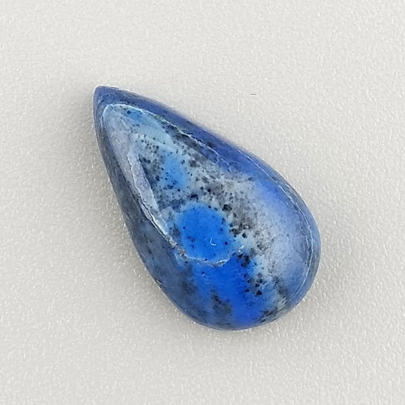 Lapis Lazuli Naturale Forma Goccia Piatto Cabochon Liscio Fatto a Mano 17X9X5mm 1,44GM