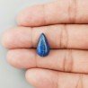 Lapis Lazuli Naturale Forma Goccia Piatto Cabochon Liscio Fatto a Mano 17X9X5mm 1,44GM
