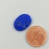 Lapis Lazuli Naturale Forma Ovale Piatto Cabochon Liscio Fatto a Mano 15X11X1mm ,52GM