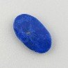 Lapis Lazuli Naturale Forma Ovale Piatto Cabochon Liscio Fatto a Mano 16X9X2mm 0,88GM