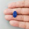 Lapis Lazuli Naturale Forma Ovale Piatto Cabochon Liscio Fatto a Mano 16X9X2mm 0,88GM