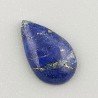 Lapis Lazuli Naturale Forma Goccia Piatto Cabochon Liscio Fatto a Mano 16X10X3mm 1,09GM