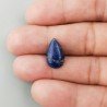 Lapis Lazuli Naturale Forma Goccia Piatto Cabochon Liscio Fatto a Mano 16X10X3mm 1,09GM
