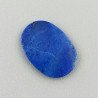 Lapis Lazuli Naturale Forma Ovale Piatto Cabochon Liscio Fatto a Mano 16X11X2mm 0,66GM