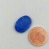 Lapis Lazuli Naturale Forma Ovale Piatto Cabochon Liscio Fatto a Mano 16X11X2mm 0,66GM