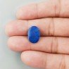 Lapis Lazuli Naturale Forma Ovale Piatto Cabochon Liscio Fatto a Mano 16X11X2mm 0,66GM