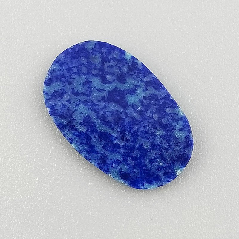 Lapis Lazuli Naturale Forma Ovale Piatto Cabochon Liscio Fatto a Mano 21X14X2mm 1,37GM